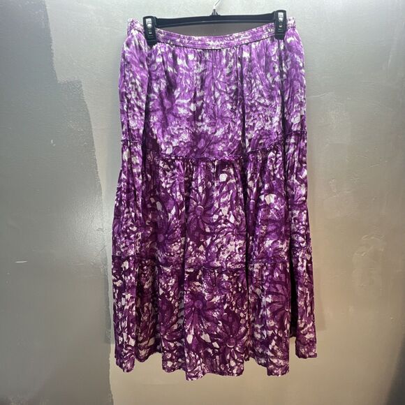 Jane Ashley Skirt Size Medium Panel Peasant Festival Gypsy Hippie Bohemian Maxi - Picture 1 of 8